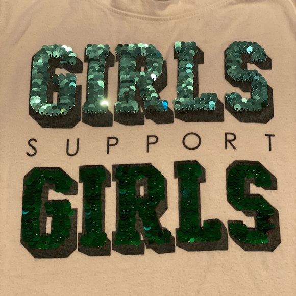 Old Navy Girls Support Girls color change flip sequin tshirt - Picture 9 of 14